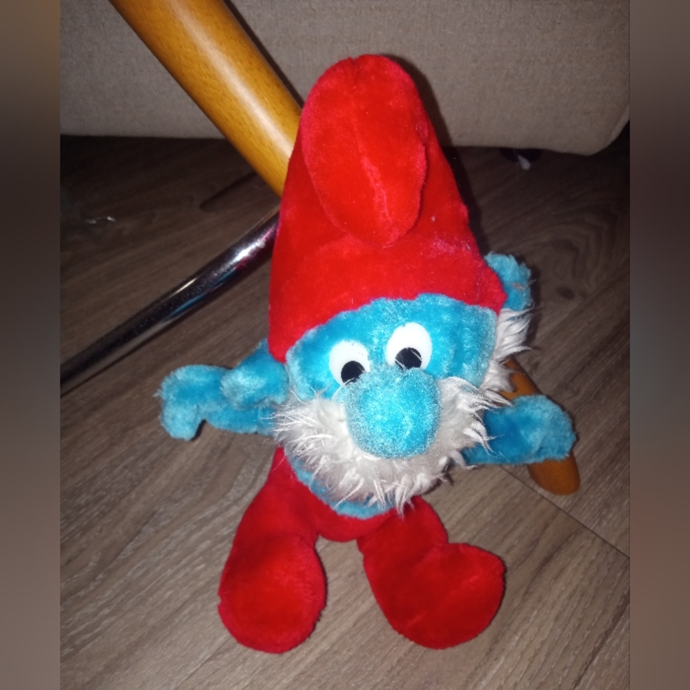 Vintage, 1979 Papa Smurf plush